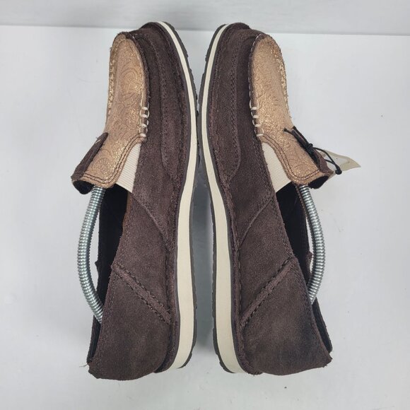 Ariat Women's Cruiser Metallic Copper Floral Slip On Shoes 10042528 US Size 8.5B - Picture 6 of 8